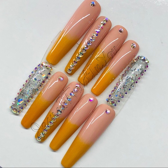 FALL FANTASY 🍁 XXL BALLERINA PRESS ON NAILS - Picture 9 of 11